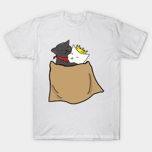 Merthur Cats in a Blanket T-Shirt